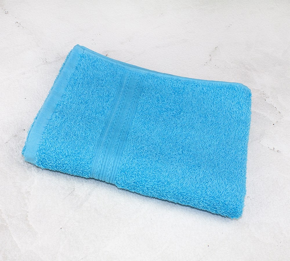 Махровое полотенце 40х70 Байрамали Голубого цвета