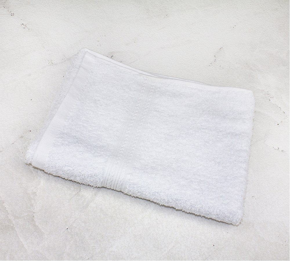 Махровое полотенце 40х70 Байрамали Белого цвета