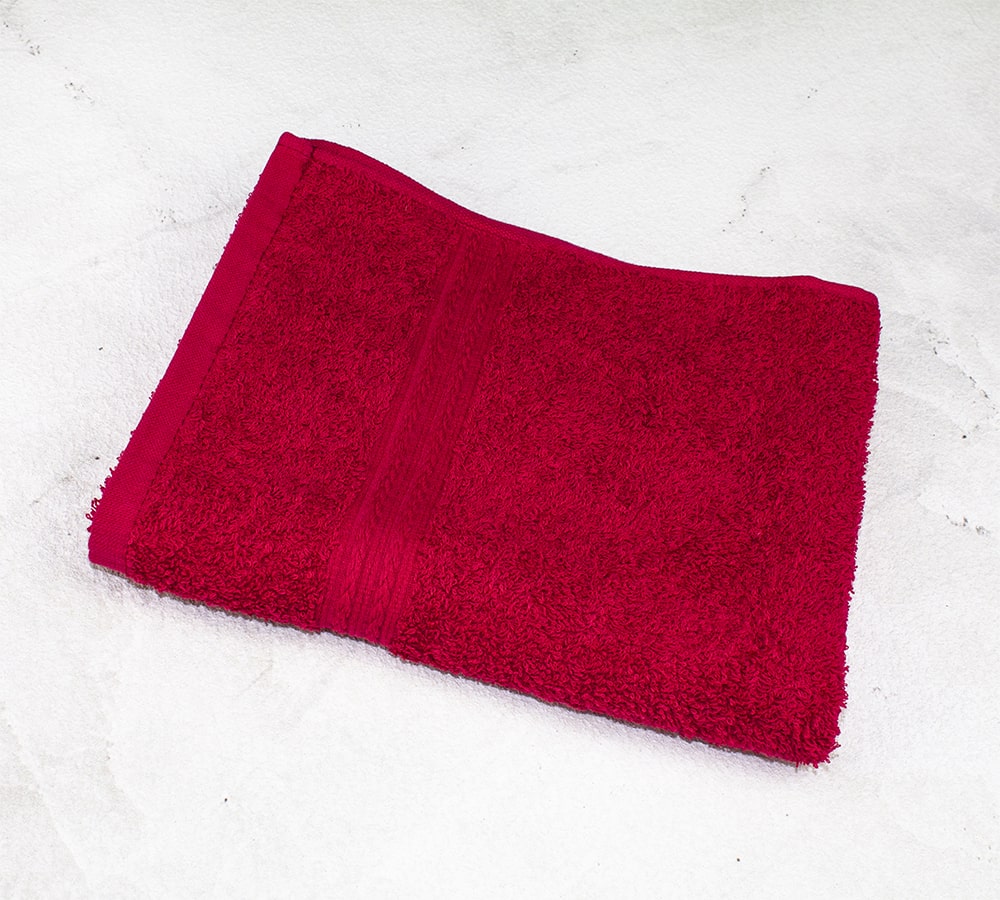Махровое полотенце 40х70 Байрамали Бордового цвета